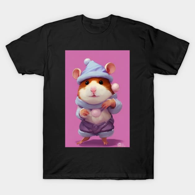 Yule Hamster T-Shirt by HauntedWitch